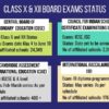 Updated status of Class X and XII board exams