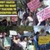50000 Karnataka teachers take to the streets