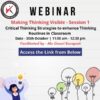 Vijaykiran Group to host a webinar on critical thinking in the classroom