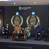 From Left: Dilip Thakore, editor, EducationWorld; Dr Ravindra Dattatraya Kulkarni, pro-VC, University of Mumbai; Prof Rajesh Khanna, president, NIIT University, Neemrana; Dr Madhu Chitkara, pro-chancellor, Chitkara University; Professor C. Raj Kumar, VC, OP Jindal Global University; Dr Parth J Shah, founder president, Centre for Civil Society at the panel discussion on "NEP 2020: Roadblocks to Implementation" during the EducationWorld India Higher Education Rankings Awards 2022-23 staged in Delhi NCR on May 28.