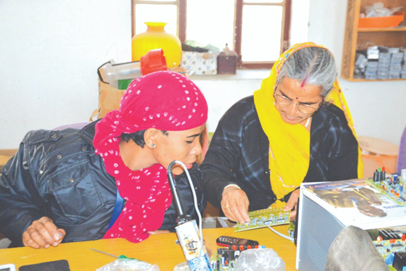 Lilawati Devi Gujjar, a class III dropout who signed up with Barefoot College as a student-volunteer in 2003