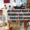 JEE Advanced Result 2022: Bengaluru boy Shishir RK secures first position