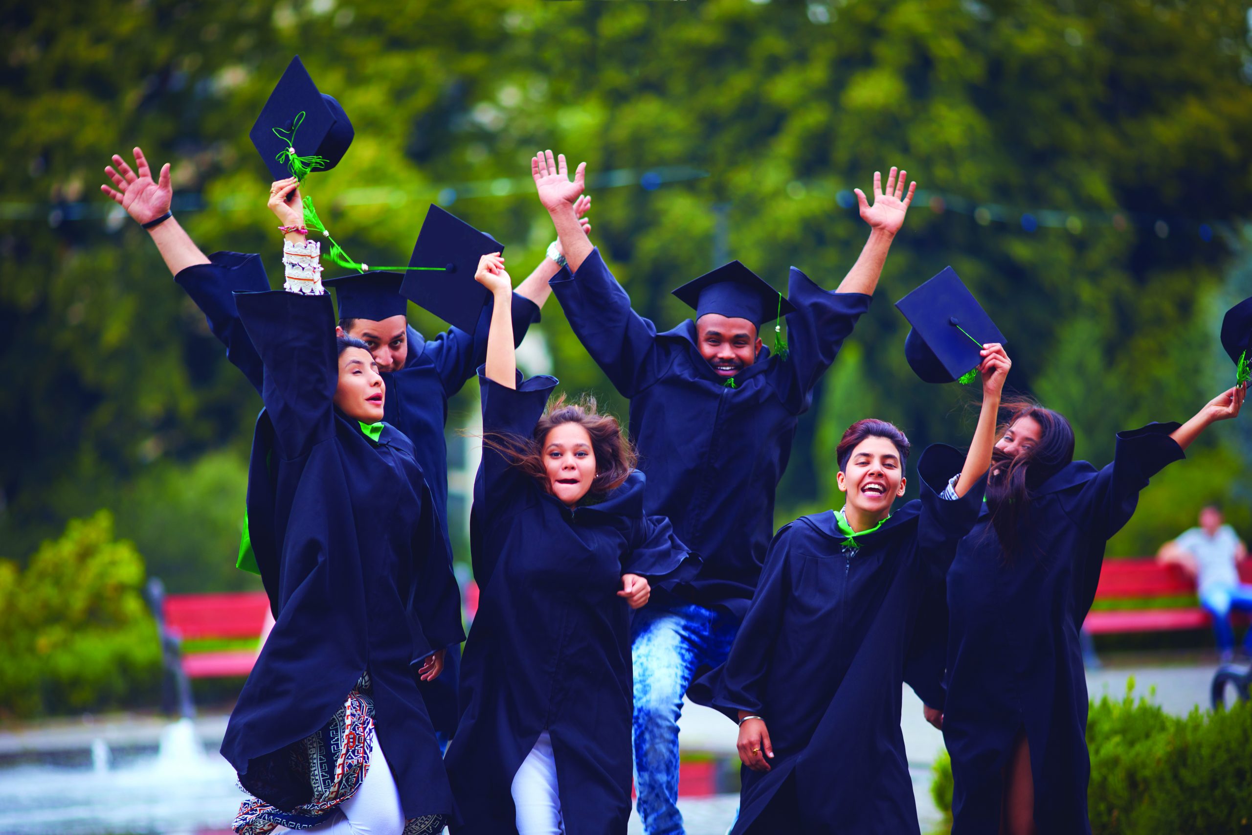 Group,Of,Happy,Indian,Students,Celebrating,The,College,Graduation,,Passing