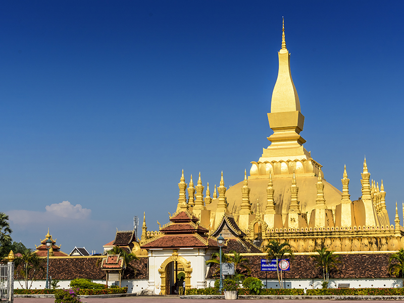 Pha,That,Luang,Temple,,The,Golden,Pagoda,In,Vientiane,,laos.