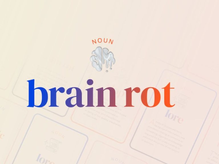 Oxford names 'Brain Rot' as 2024 word of the year, reflecting digital