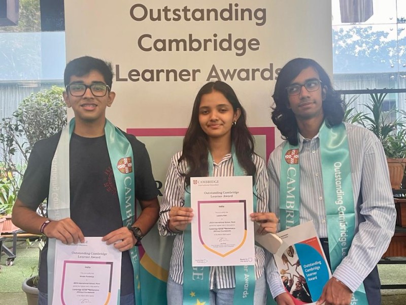 JBCN students felicitated at Cambridge Outstanding Learners Awards