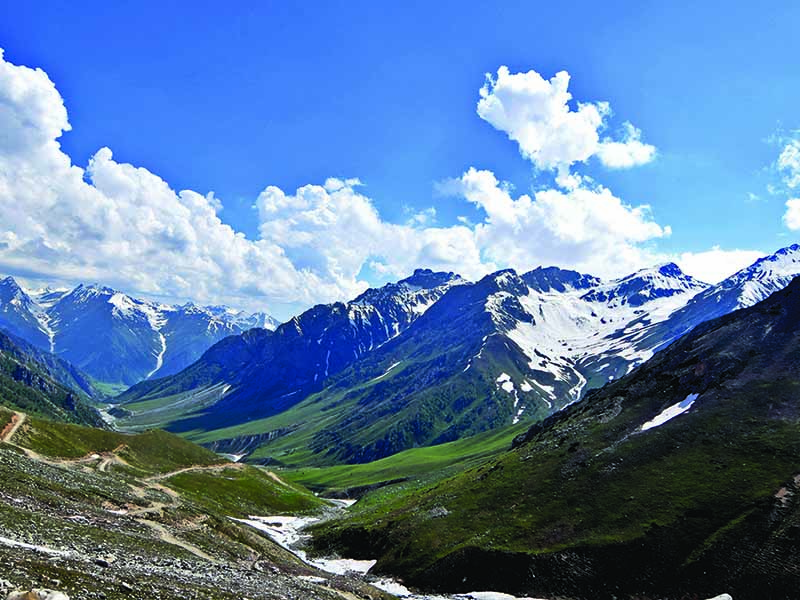 A,Landscape,Of,Rocky,Mountains,Covered,In,The,Snow,Under