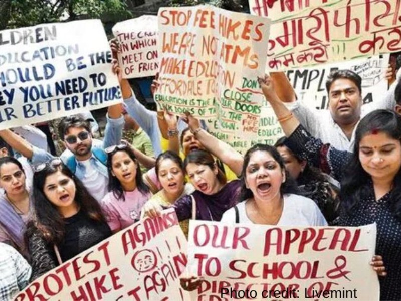 DPS Dwarka parents protest over fee hikes, discrimination