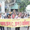 Sacked Group C and D staff protest outside SSC