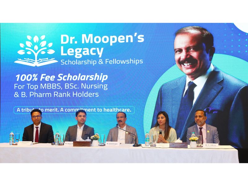 Dr. Moopen’s scholarship to fully fund medical, nursing and pharmacy education for 25 students annually