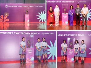Emerald Heights hosts ICC Women’s World Cup trophy tour