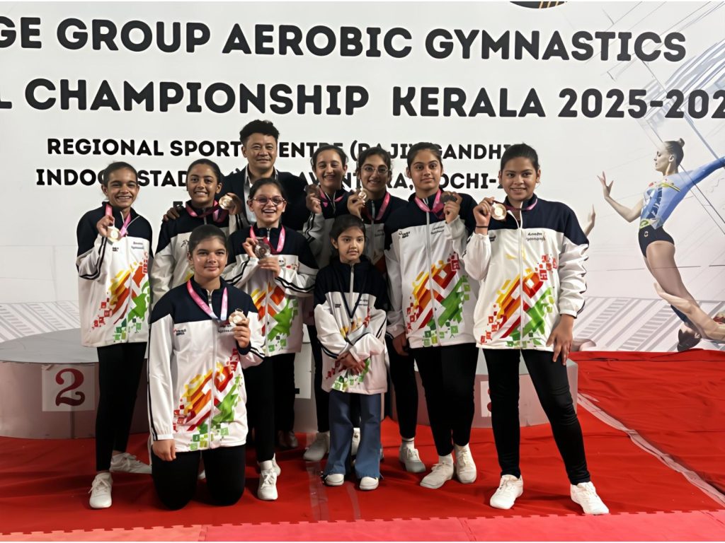Amity International Pushp Vihar wins bronze at national gymnastics championship