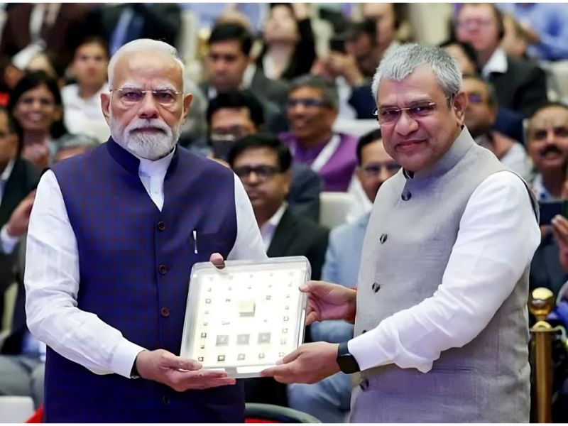 Made in India semiconductor chips unveiled at Semicon India 2025