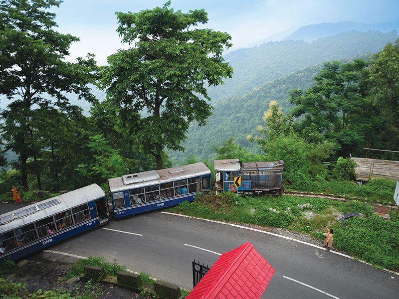 Darjeeling,west,Bengal,india,-,10th,August,2023,:,Diesel,Toy,Train