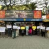 _Karnataka Protest Against State's Government Schools Merger Proposal