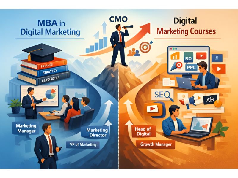 MBA vs Digital Marketing Course Which Path Leads Faster to CMO (1)