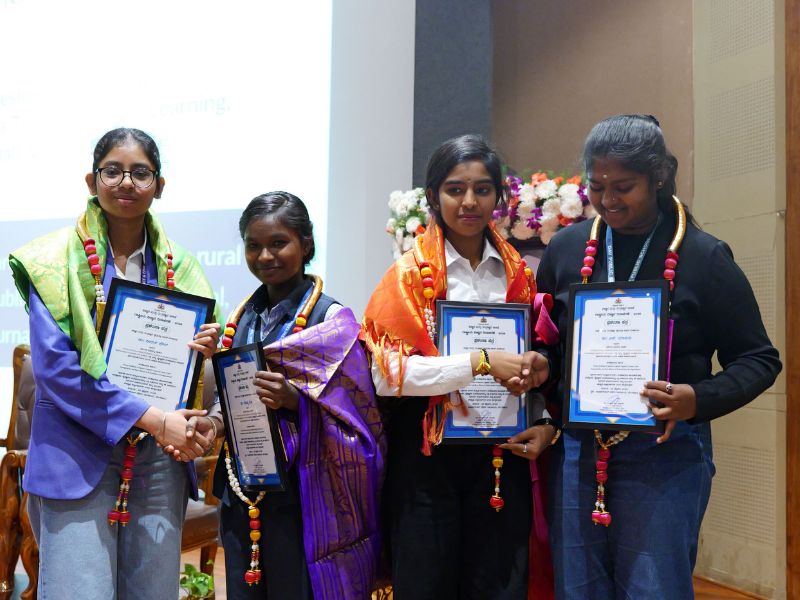 Four Rural Karnataka Schoolgirls get recognition for Green Chemistry Research