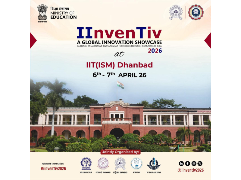 IIT (ISM) Dhanbad to host IInvenTiv 2026 on April 6–7