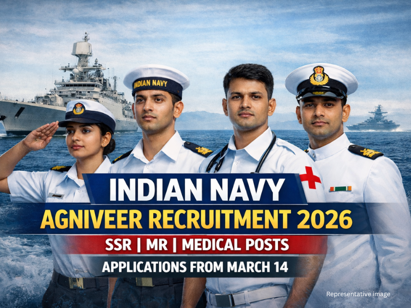 Indian Navy opens Agniveer recruitment 2026