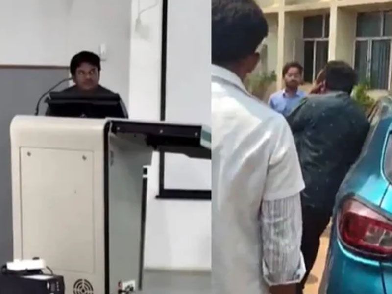 Karnataka Medical college staff proposes to student gets thrashed by students (2)