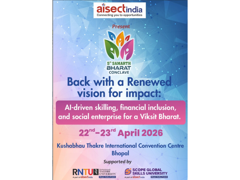 AISECT India to Host 5th Samarth Bharat Conclave in Bhopal