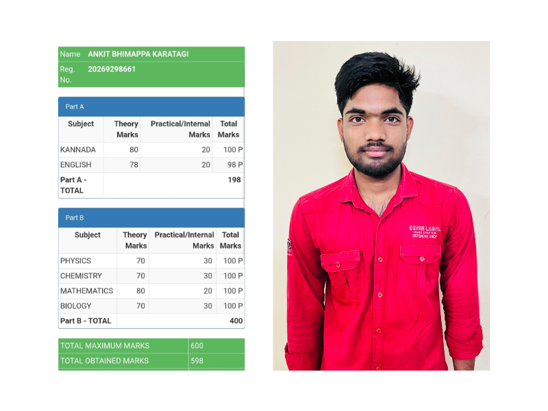 Government residential school student secures rank #2 in board exams