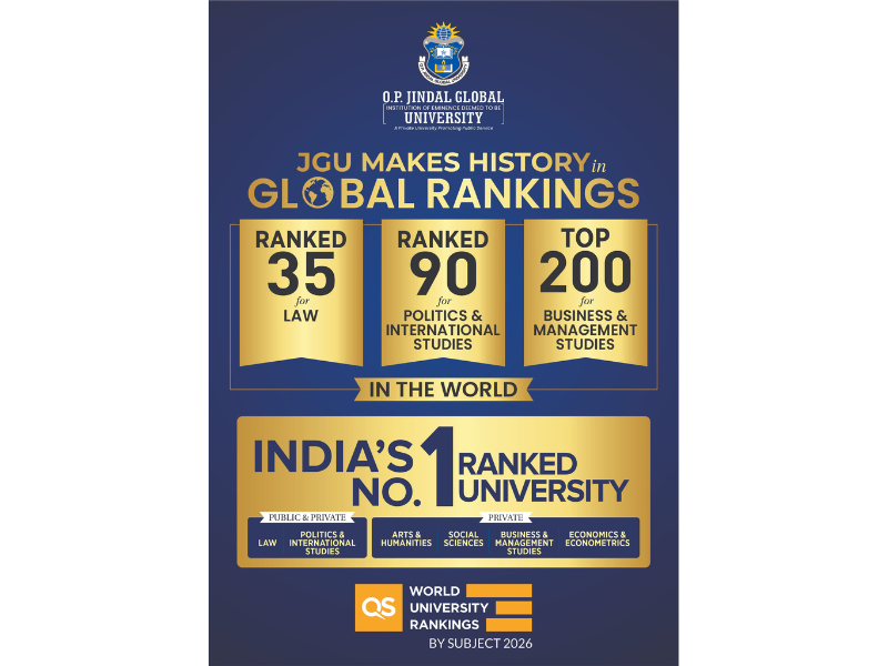 JGU posts gains in QS World University Rankings by Subject 2026