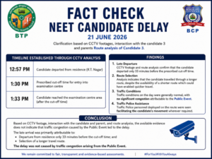 Congress rally did not delay NEET aspirant, Bengaluru traffic police says