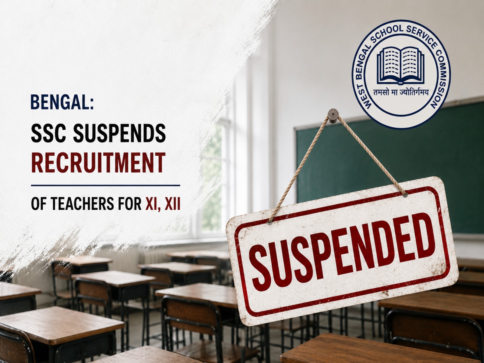 Bengal: SSC suspends recruitment of teachers for classes XI & XII