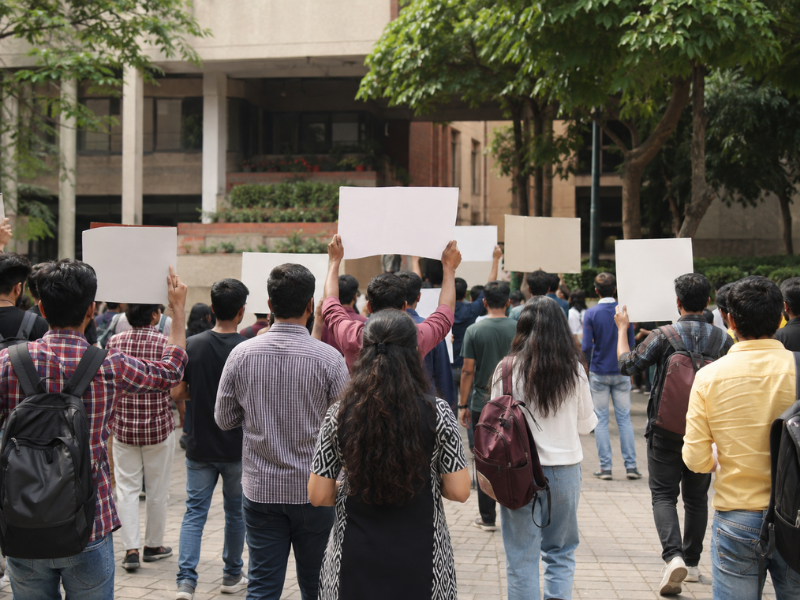 August sees protests across top higher education institutions