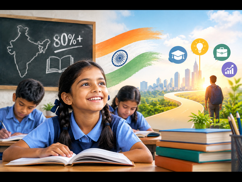 As India’s literacy rate crosses 80%, focus shifts from access to opportunity
