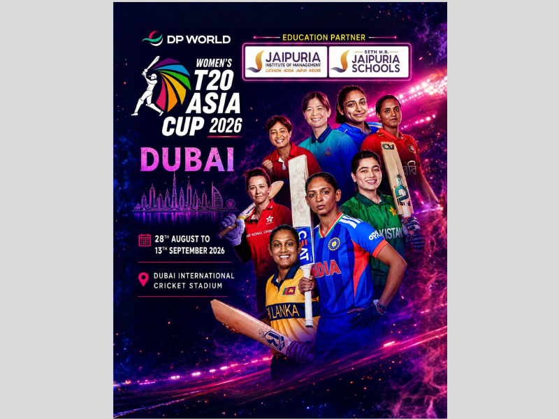 Jaipuria Education named official education partner of Women’s T20 Asia Cup 2026