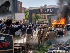 LPU protests over alleged rape claim; classes suspended for 10 days